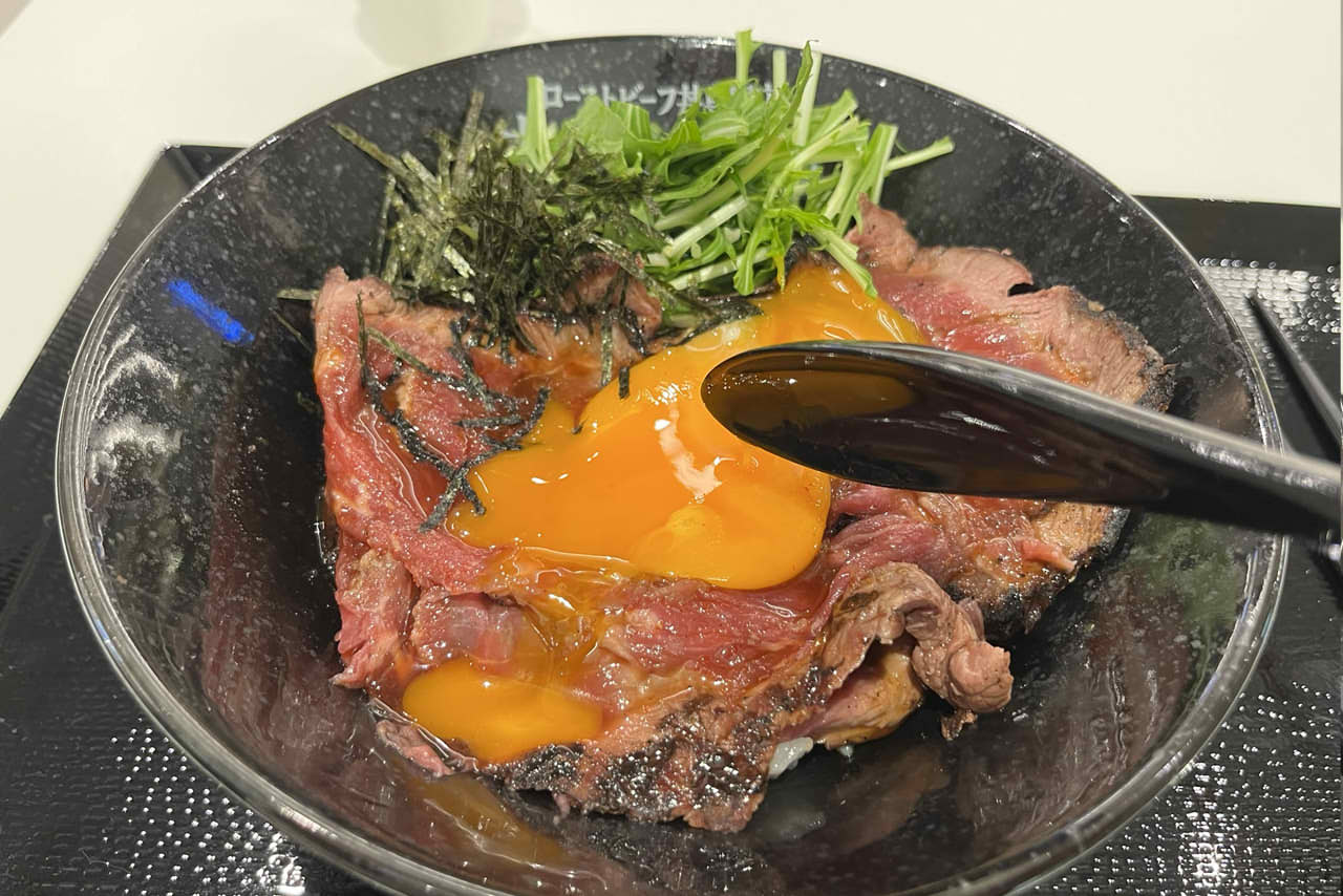 肉と共に生きる　ららぽーと堺　ソウルからナポリまで　フードスタジアム　ローストビーフ丼