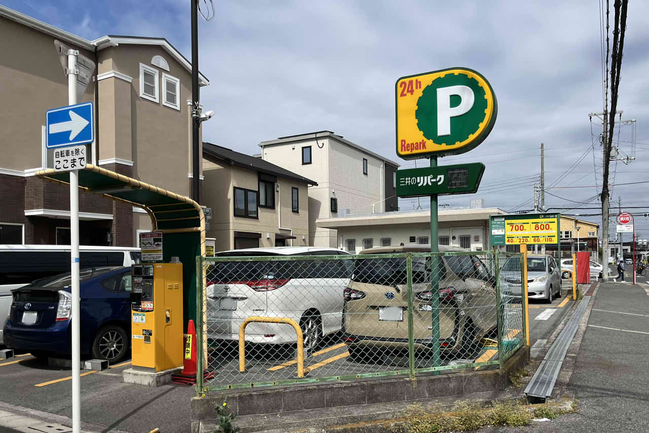 百舌鳥八幡宮　近くの駐車場　パーキングエリア