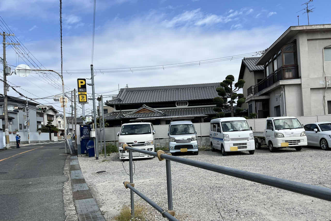 百舌鳥八幡宮　近くの駐車場　パーキングエリア