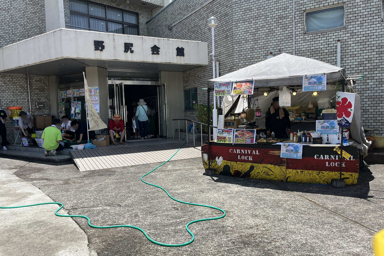 のじりdeマルシェ　野尻会館　2024年夏